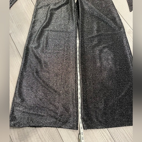 Forever 21 Metallic Glitter knit pantsuit w/belt-Size M (dimensions in photos) - Picture 7 of 8